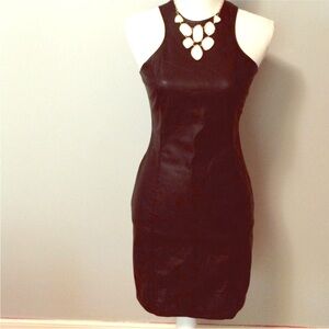 BB Dakota - Black Faux Leather Dress - Size 4